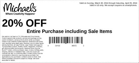 michaels spruce grove coupon  Save 25% on all Purchases with this promo code